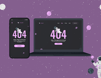 Error 404 page design app design minimal ui ux