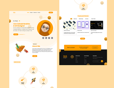 Portfolio Design app dailyui design landing page minimal portfolio product design ui uiinspirations ux uxtrends webdesign