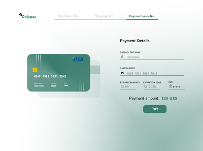 DailyUI_02 - Credit card checkout dailyui design figma ui