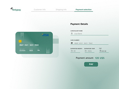 DailyUI_02 - Credit card checkout