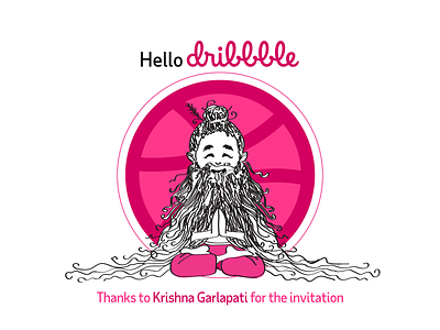 Hello Dribbble! branding chennai design dribble invite firstshot illustration ux