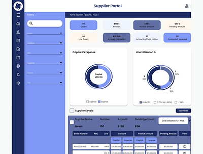 Supplier Portal branding design details figma marketing portal supplierportal typography ui userinterface ux webdesign website wireframing