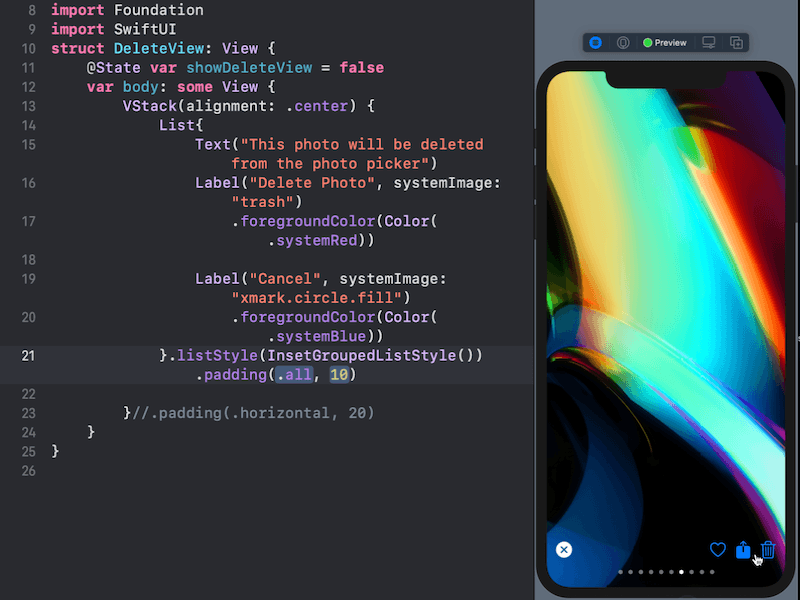 The SwiftUI Sheet Dismissal Parallax Effect ios animation ios interaction ios parallax effect parallax parallax drag parallax effect swiftui swiftui animation swiftui interaction