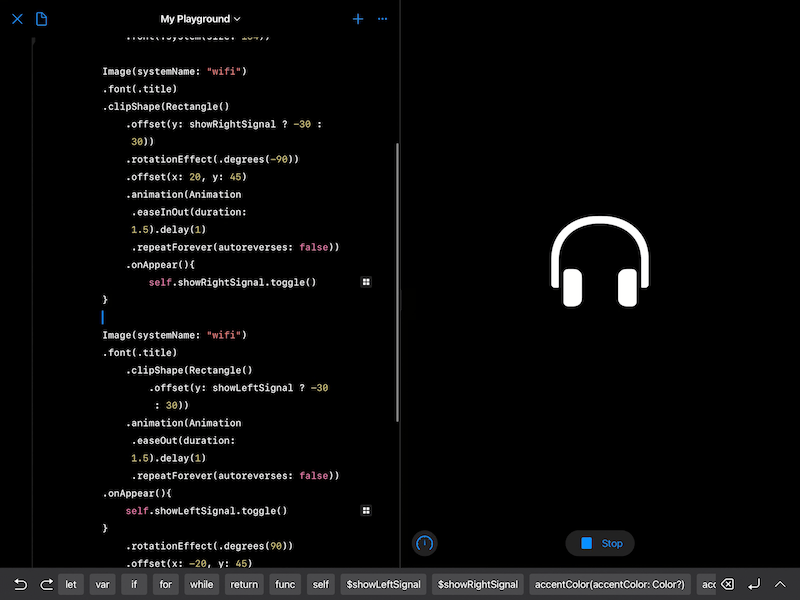 SwiftUI Audio/Sound Signals Animation