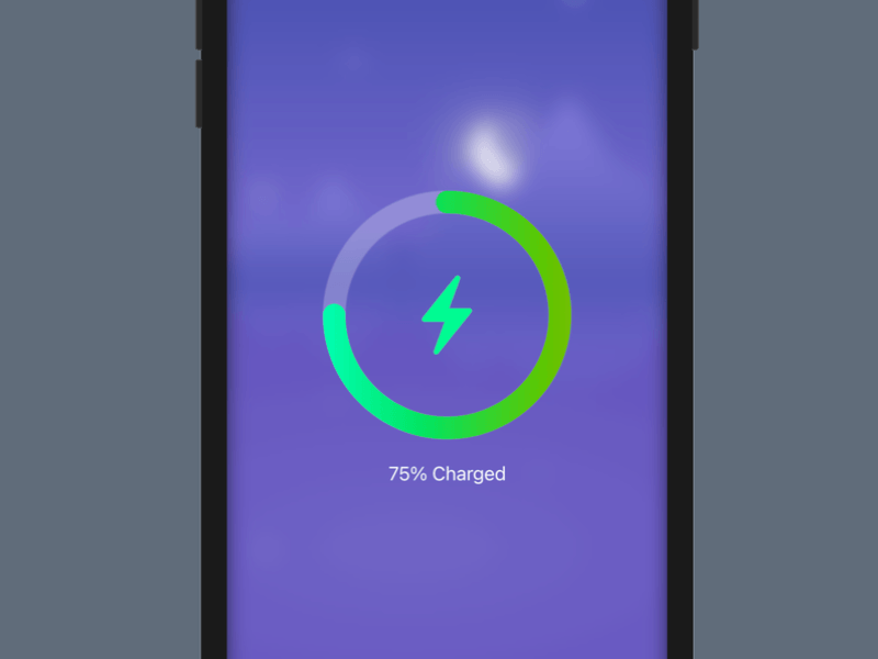 SwiftUI Battery charging Animation animation battery charging animation progressring animation swiftui animation ui animation