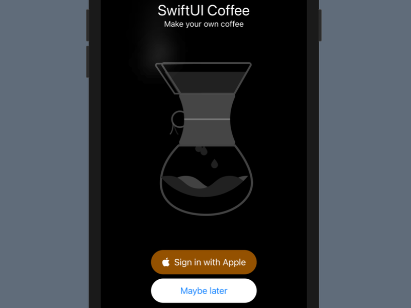 SwiftUI Coffee-making Animation