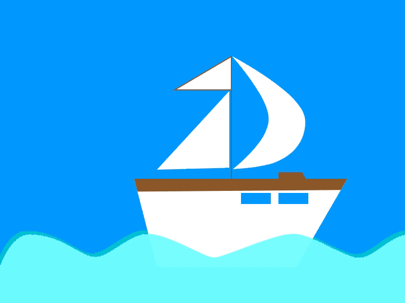 A Sailing Boat animated boat animation boat boat animation gif sail sail boat sailing