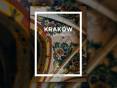Book Cover - Krakow for Adventurers adventure book city cover cracow guide krakow photo travel typography