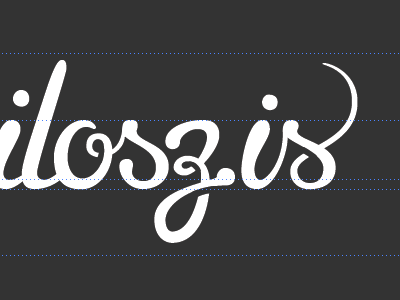 milosz.is logotype detail