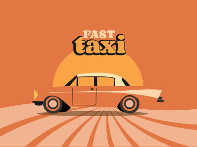 Retro car for taxi service