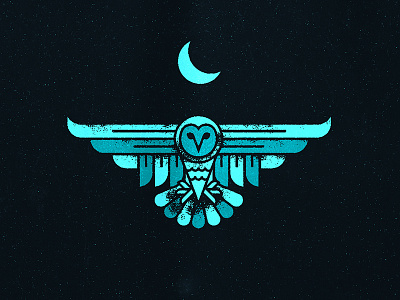 Night Owl illustration night night owl owl texture vector