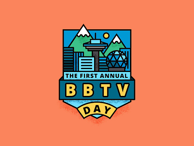 BBTV Day badge crest illustration vancouver vector