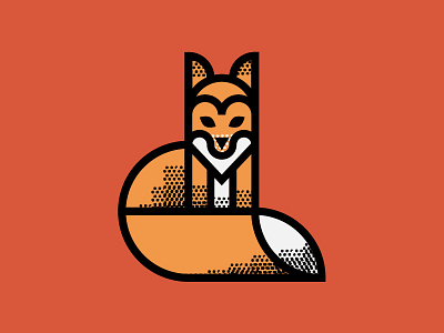 Fox fox geometric identity logo texture vancouver vector