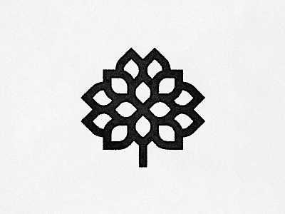 Rejected Tree Logo icon illustration logo thick lines tree vancouver