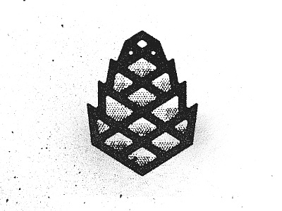 Pinecone icon illustration logo pinecone texture vancouver