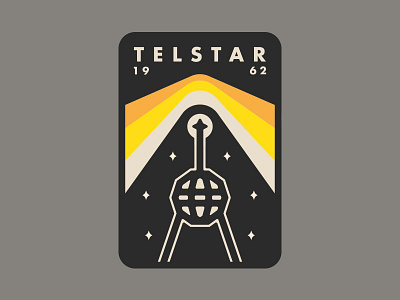 Telstar badge icon mission nasa patch satellite space star