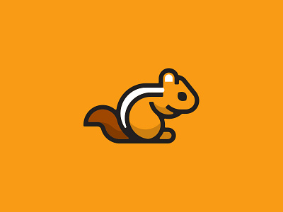 Chipmunk animal chipmunk icon logo