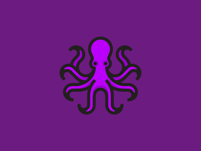 Octopus animal icon logo octopus