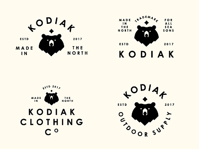 Kodiak alaska bear century kodiak lockup logo north
