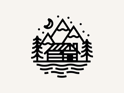 Home cabin forest night tattoo vancouver woods