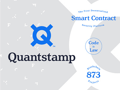 Quantstamp 1 blockchain brand cryptocurrency identity logo