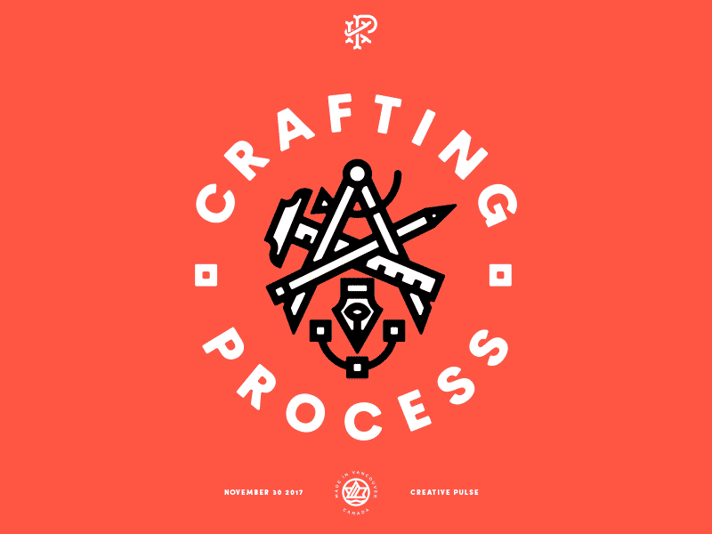 Crafting Process badge gif