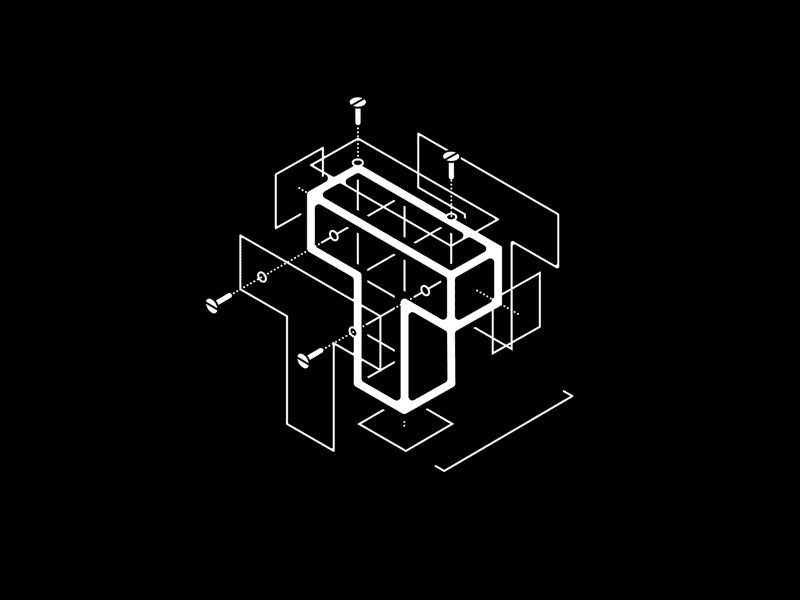 Letter T Assembly Instructions assembly gif instructions letter lettering schematic t typography