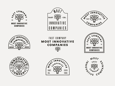 FastCo Most Innovative Companies 1 badge icon illustration lockup logo process vancouver