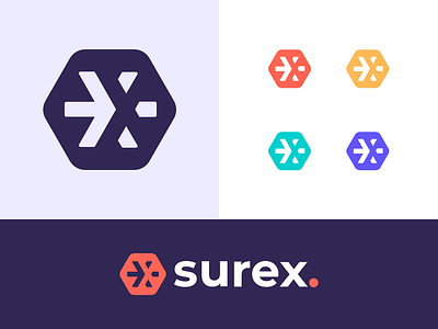 Surex Logo branding icon identity illustration insurance logo logo design symbol vancouver