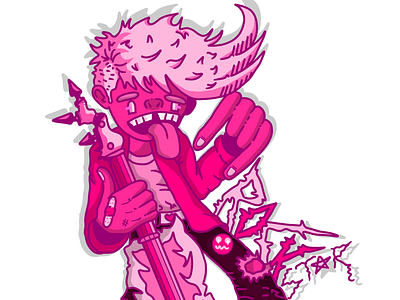 Rock Star | Cartoon Character Illustration