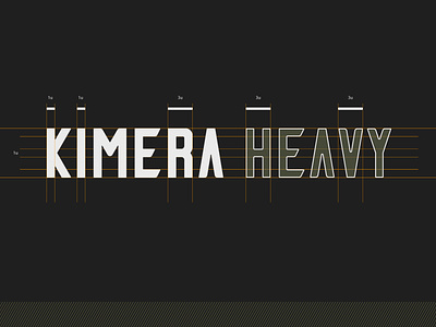 Kimera Heavy Typeface 1.0 bold brand branding construction design font fonts graphic design heavy letter lettering lockup minimal type typeface