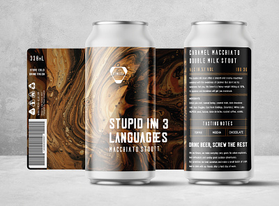 Kimera brewing pt.5 beer branding can design label packaging