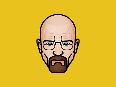 Say my name ! character hbo icon illustration vector walter white