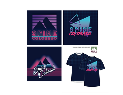 Logo Redesign for Athletic Apparel 80s neon adobe illustrator athletic apparel graphics logo redesign sports graphics vector design