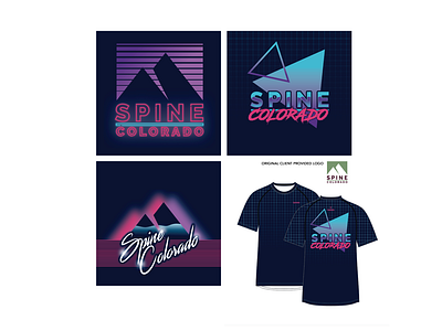 Logo Redesign for Athletic Apparel 80s neon adobe illustrator athletic apparel graphics logo redesign sports graphics vector design