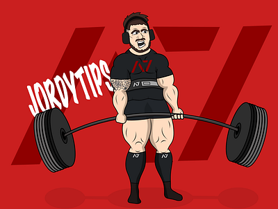 Deadlifting avatar artist artwork avatar barbell character comic deadlift design fitness fun graphic gym illustration vector