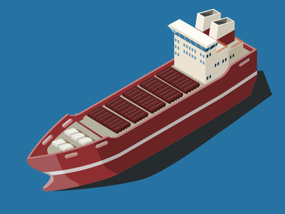 Boat boat illustraion isometric vector