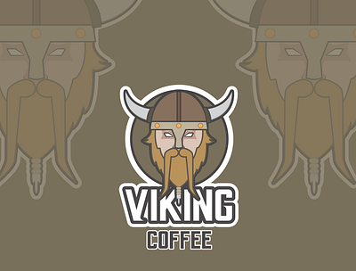 Viking Coffee artwork character characterdesign coffee colour fun funny graphic illustration logo logodesign style vector viking