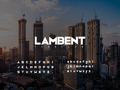 'LAMBENT' Typeface (Affordable Price) 3d animation app branding design graphic design illustration logo motion graphics ty typography ui ux vector