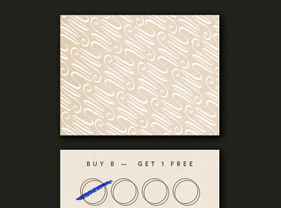 Loyalty card for Maison Chantilly brand design brand identity branding business card graphic design print design stationery