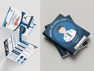 Behind The White Coat Book Cover & Brochure