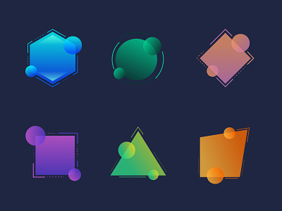 Custom Gradient Shapes Design