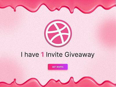 Dribbble Invite Giveaway design dribbble dribbble invitation dribbble invite giveaway graphic icon illustration invitation invite