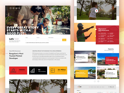 Web Layout Design architect branding branding design bright colours clean design construction website design creative design engineer graphics design homepage design layout design product design real estate real estate website ui uidesign ux website website design