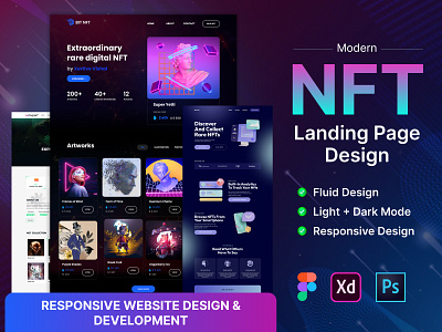 NFT Landing page design