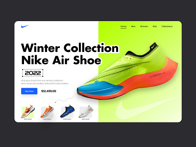 Sneakers Website Design UI fashion footwear landing page design nike nike air shoe shoes shopify store shopify website sneaker urban web design website