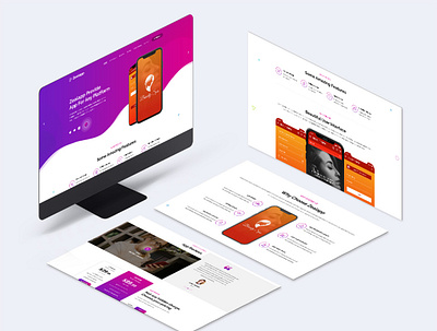 Zealapp Landing Page PSD Template appselling creative landing mobileapp psd templete weblayout