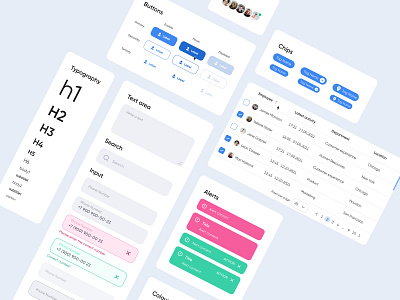 UI Kit alerts buttons chips clean design colors components design figma input makeevaflchallenge makeevaflchallenge4 minimalistic product design styleguide table typography ui uxui