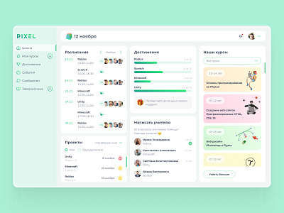 Student performance dashboard app clean design colors components dashboard figma grid minimalistic product design spacing typography ui uxui