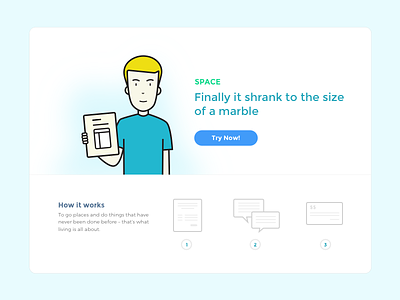 Landing Page homepage html landing page line product ui ux web wip